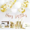 Happy Birthday kattaus- ja koristelusetti