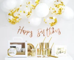 Happy Birthday kattaus- ja koristelusetti