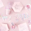 Happy Birthday kirjainnauha kuultoväri