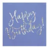 Happy Birthday suuri lautasliina, sininen 20 kpl/pkt