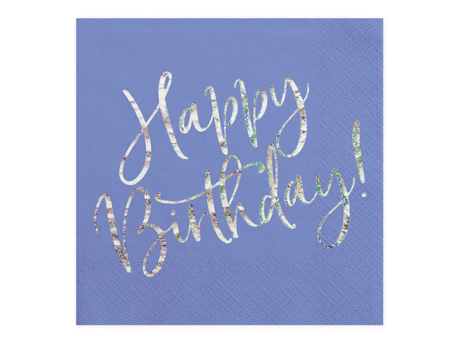 Happy Birthday suuri lautasliina, sininen 20 kpl/pkt