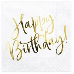 Happy Birthday suuri lautasliina 20 kpl/pkt