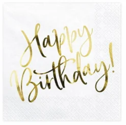 Happy Birthday suuri lautasliina 20 kpl/pkt