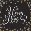 Happy Birthday, suuri lautasliina 16 kpl/pkt