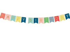 Happy Birthday viirinauha värikäs 15 x 175 cm
