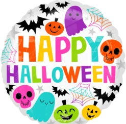 Happy Halloween värikäs foliopallo