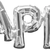 Happy kirjaimet puhallettava foliopallo