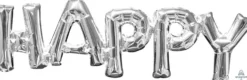 Happy kirjaimet puhallettava foliopallo