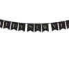 Happy New Year viirinauha musta 15 x 170 cm