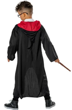 Harry Potter asusetti; kaapu, lasit ja taikasauva