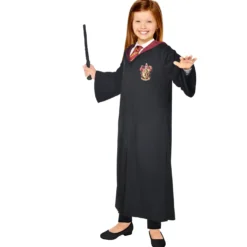 Harry Potter Hermione asu; kaapu ja taikasauva 116-128 cm