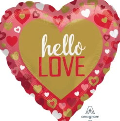 Hello Love sydän foliopallo