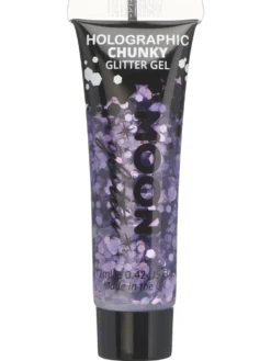 Holografinen glittergeeli suuri kimalle violetti 12 ml