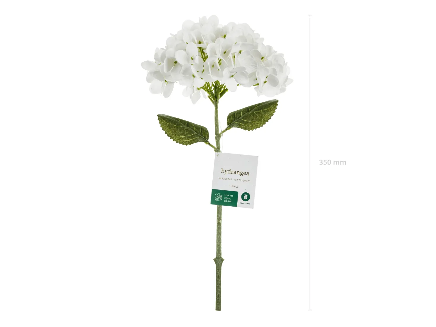 Hortensia 35 cm, valkoinen
