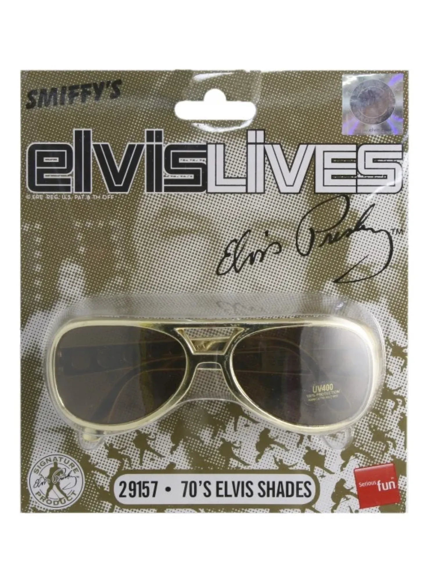 Hupilasit Elvis, kullanväriset
