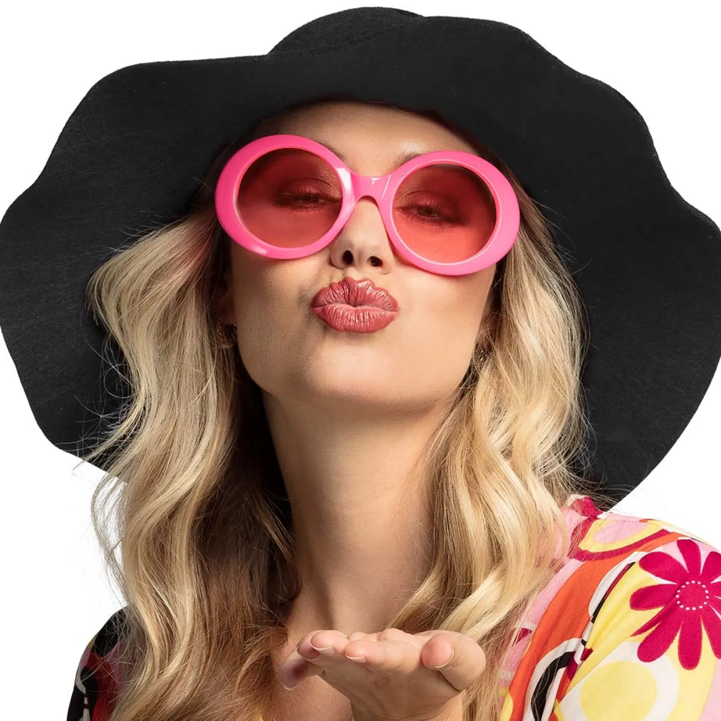 Hupilasit Jackie neon pinkki