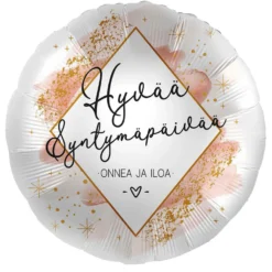 Hyvää syntymäpäivää onnea ja iloa foliopallo