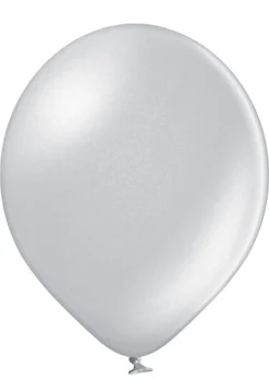 Ilmapallo 30 cm hopeanvärinen 8 kpl/pss