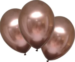 Ilmapallo 28 cm kromiruusukulta Satin Luxe 6 kpl/pss