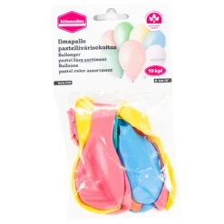 Ilmapallo 26 cm pastellivärisekoitus 10 kpl/pss