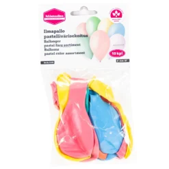 Ilmapallo 26 cm pastellivärisekoitus 10 kpl/pss