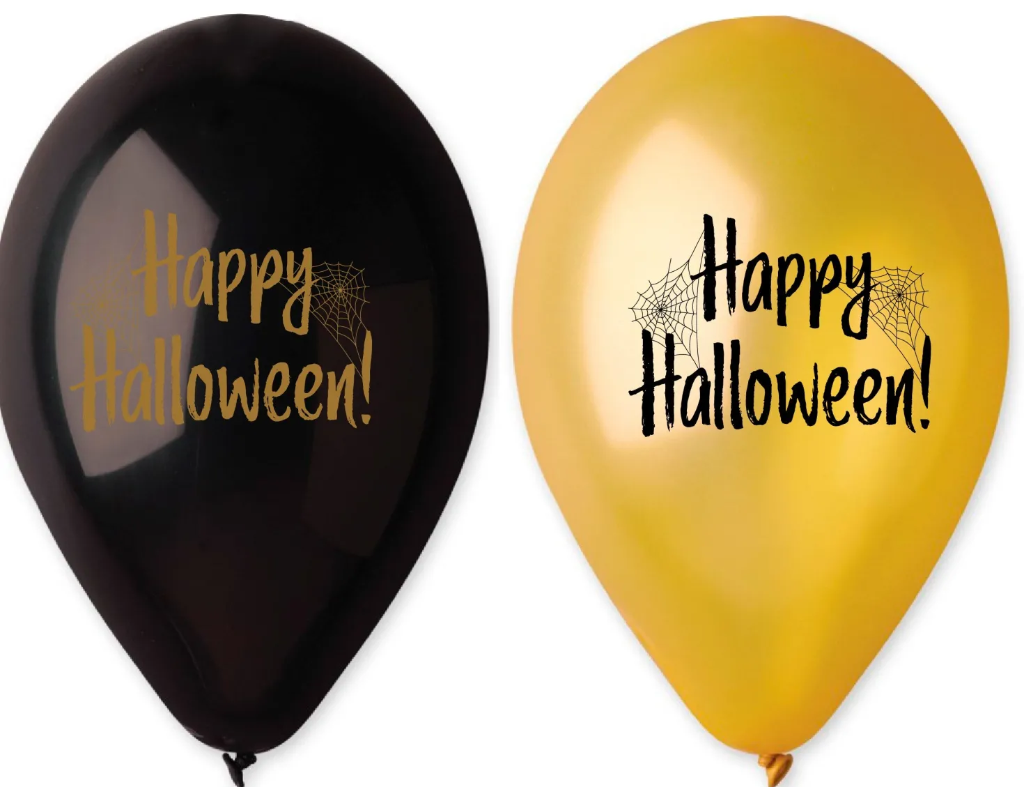 Ilmapallo Happy Halloween musta ja kulta 30 cm 5 kpl/pss