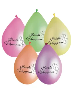 Iloista vappua ilmapallo neon 30 cm 5 kpl/pss