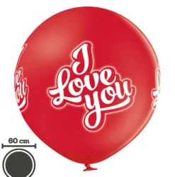 I Love You jätti-ilmapallo 60 cm