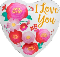 I love you kukat sydän foliopallo