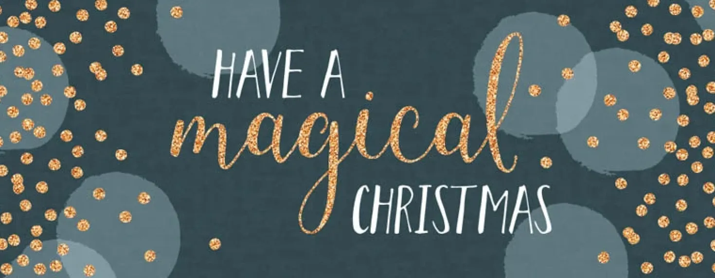 Joulukortti 21 x 8 cm - Have a magical Christmas