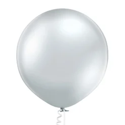 Jätti-ilmapallo 60 cm metallikromihopea