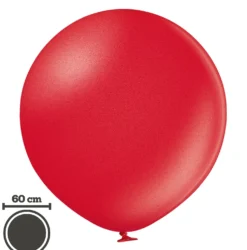 Jätti-ilmapallo 60 cm metallinhohtopunainen