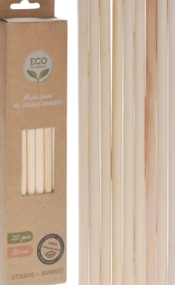 Juomapilli bambu 20 kpl/pkt