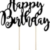 Kakunkoriste Happy Birthday musta