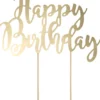 Kakunkoriste Happy Birthday kullanvärinen