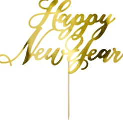 Kakunkoriste Happy New Year kullanvärinen
