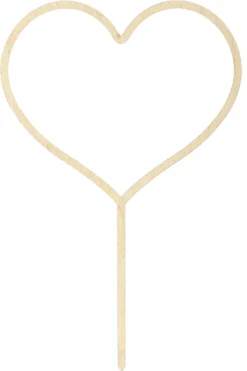 Kakunkoriste sydän puinen, 23 cm
