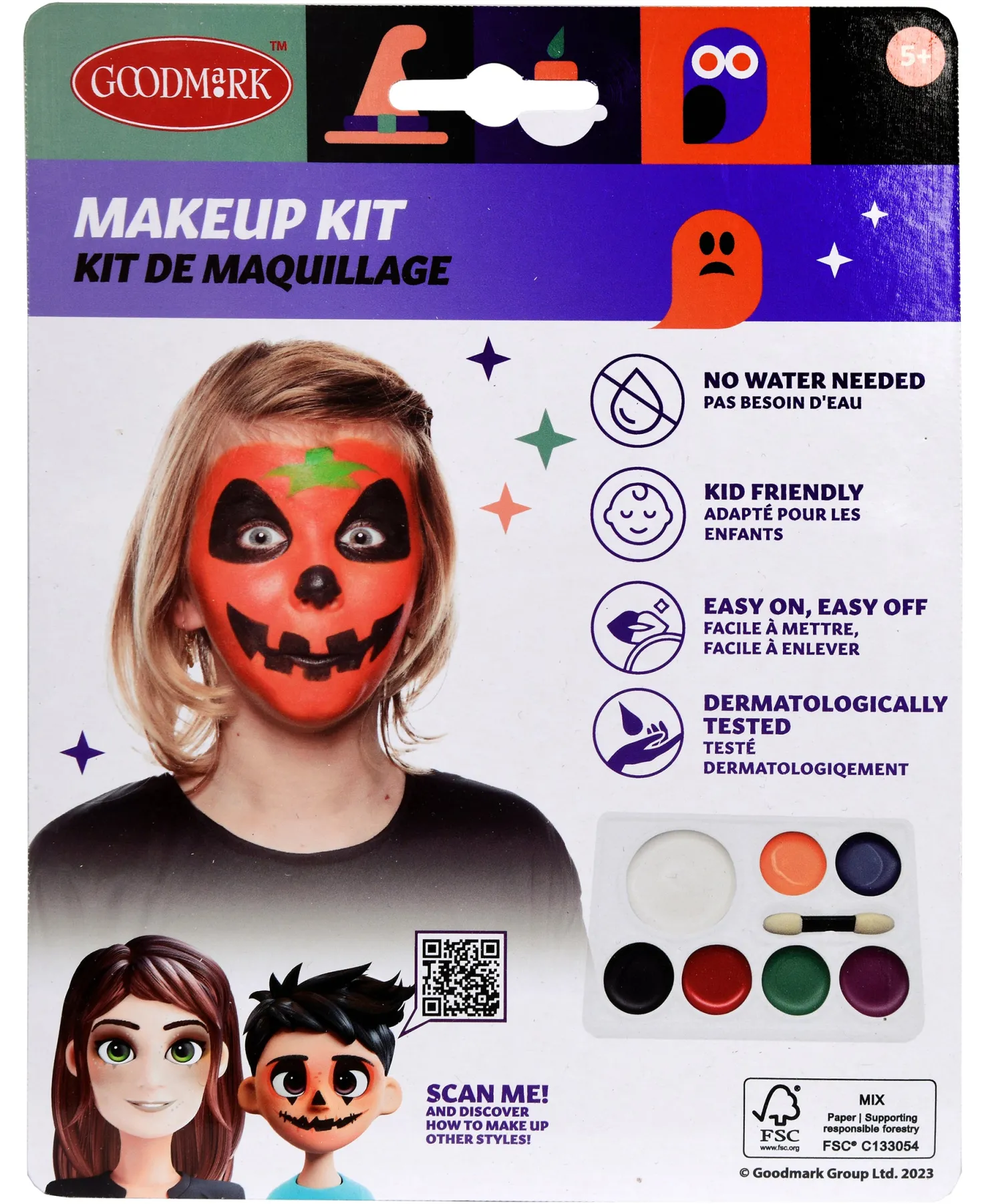 Kasvovärisetti Halloween