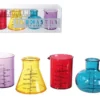 Kemistin shottilasit värikäät 50 ml 4 kpl/pkt