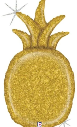 Kimaltava ananas kullanvärinen erikoismuotofolio