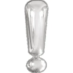 Kirjainfolio ! hopeanvärinen 86 cm