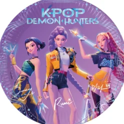 K-Pop Demon Hunters suuri pahvilautanen 23 cm 8 kpl/pkt