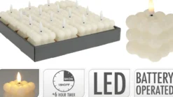 Kuplakynttilä LED valkoinen