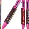 Kuulakärkikynä glitter lajitelma, 5 erilaista