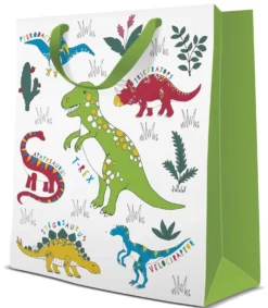 Lahjakassi dinosaurus M 20 x 25 cm x 10 cm 1 kpl/pkt