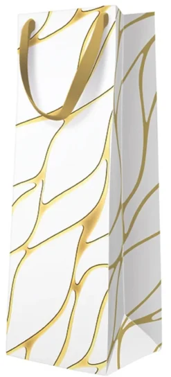 Lahjakassi pullolle aallot premium 37 x 12 x 10 cm 1 kpl/pkt