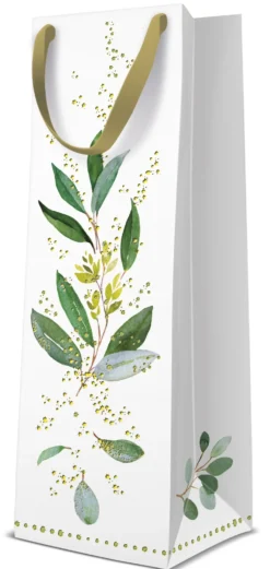 Lahjakassi pullolle eukalyptus premium 37 x 12 x 10 cm 1 kpl/pkt