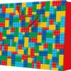 Lahjakassi värikkäät palikat Maxi 54 x 44 x 16 cm 1 kpl/pkt