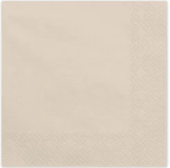 Lautasliina beige, 33 x 33 cm 20 kpl/pkt