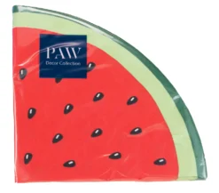 Lautasliina pyöreä 32 cm vesimeloni 12 kpl/pkt